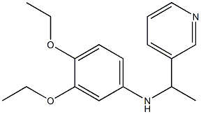 3,4-diethoxy-N-[1-(pyridin-3-yl)ethyl]aniline Struktur