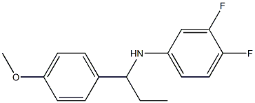 3,4-difluoro-N-[1-(4-methoxyphenyl)propyl]aniline Struktur