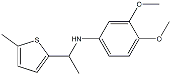 3,4-dimethoxy-N-[1-(5-methylthiophen-2-yl)ethyl]aniline Struktur