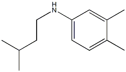 3,4-dimethyl-N-(3-methylbutyl)aniline Struktur