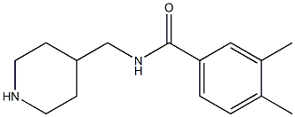 3,4-dimethyl-N-(piperidin-4-ylmethyl)benzamide Struktur