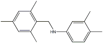 3,4-dimethyl-N-[(2,4,6-trimethylphenyl)methyl]aniline Struktur