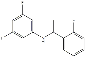 3,5-difluoro-N-[1-(2-fluorophenyl)ethyl]aniline Struktur