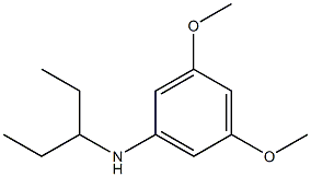 3,5-dimethoxy-N-(pentan-3-yl)aniline Struktur