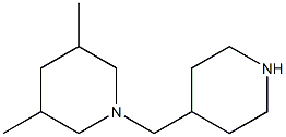 3,5-dimethyl-1-(piperidin-4-ylmethyl)piperidine Struktur