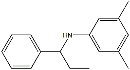 3,5-dimethyl-N-(1-phenylpropyl)aniline Struktur