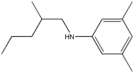 3,5-dimethyl-N-(2-methylpentyl)aniline Struktur