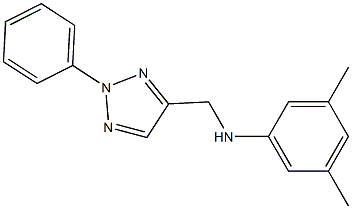 3,5-dimethyl-N-[(2-phenyl-2H-1,2,3-triazol-4-yl)methyl]aniline Struktur