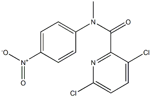 3,6-dichloro-N-methyl-N-(4-nitrophenyl)pyridine-2-carboxamide Struktur