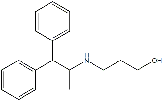 3-[(1,1-diphenylpropan-2-yl)amino]propan-1-ol Struktur