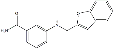 3-[(1-benzofuran-2-ylmethyl)amino]benzamide Struktur