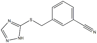 3-[(1H-1,2,4-triazol-5-ylsulfanyl)methyl]benzonitrile Struktur