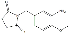 3-[(3-amino-4-methoxyphenyl)methyl]-1,3-thiazolidine-2,4-dione Struktur