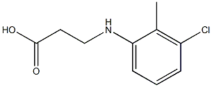 3-[(3-chloro-2-methylphenyl)amino]propanoic acid Struktur