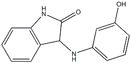 3-[(3-hydroxyphenyl)amino]-2,3-dihydro-1H-indol-2-one Struktur