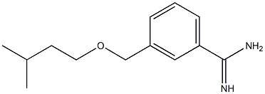 3-[(3-methylbutoxy)methyl]benzenecarboximidamide Struktur