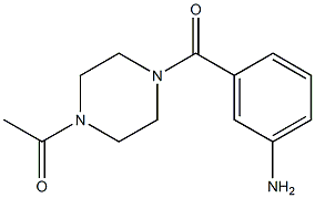 3-[(4-acetylpiperazin-1-yl)carbonyl]aniline Struktur