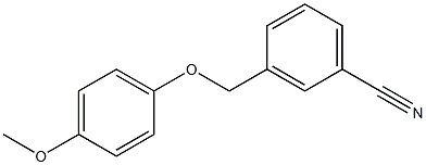 3-[(4-methoxyphenoxy)methyl]benzonitrile Struktur