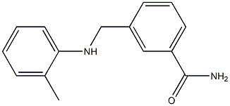 3-{[(2-methylphenyl)amino]methyl}benzamide Struktur