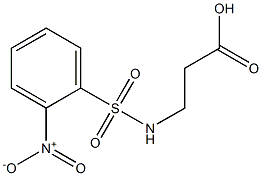 3-{[(2-nitrophenyl)sulfonyl]amino}propanoic acid Struktur