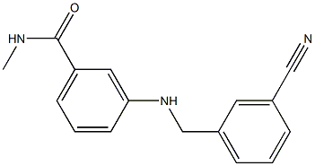 3-{[(3-cyanophenyl)methyl]amino}-N-methylbenzamide Struktur