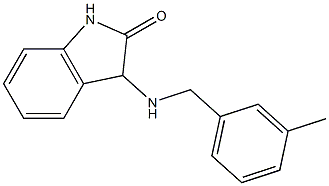 3-{[(3-methylphenyl)methyl]amino}-2,3-dihydro-1H-indol-2-one Struktur