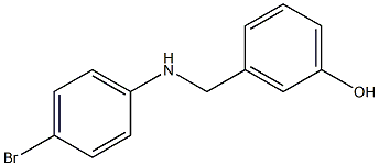 3-{[(4-bromophenyl)amino]methyl}phenol Struktur