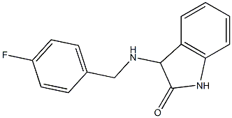 3-{[(4-fluorophenyl)methyl]amino}-2,3-dihydro-1H-indol-2-one Struktur