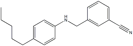 3-{[(4-pentylphenyl)amino]methyl}benzonitrile Struktur