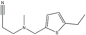 3-{[(5-ethylthiophen-2-yl)methyl](methyl)amino}propanenitrile Struktur