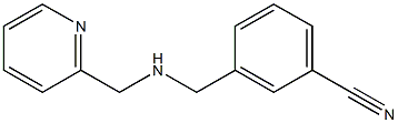 3-{[(pyridin-2-ylmethyl)amino]methyl}benzonitrile Struktur