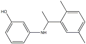 3-{[1-(2,5-dimethylphenyl)ethyl]amino}phenol Struktur