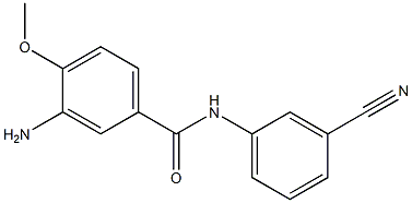 3-amino-N-(3-cyanophenyl)-4-methoxybenzamide Struktur