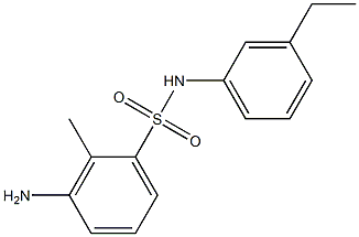 3-amino-N-(3-ethylphenyl)-2-methylbenzene-1-sulfonamide Struktur