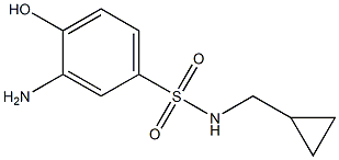 3-amino-N-(cyclopropylmethyl)-4-hydroxybenzene-1-sulfonamide Struktur