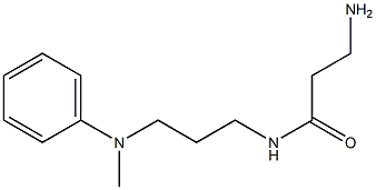 3-amino-N-{3-[methyl(phenyl)amino]propyl}propanamide Struktur