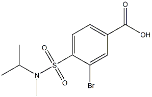 3-bromo-4-[methyl(propan-2-yl)sulfamoyl]benzoic acid Struktur