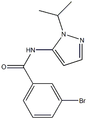 3-bromo-N-(1-isopropyl-1H-pyrazol-5-yl)benzamide Struktur