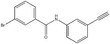 3-bromo-N-(3-ethynylphenyl)benzamide Struktur