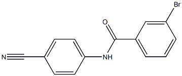 3-bromo-N-(4-cyanophenyl)benzamide Struktur