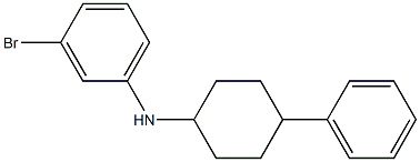 3-bromo-N-(4-phenylcyclohexyl)aniline Struktur