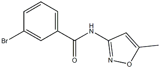 3-bromo-N-(5-methylisoxazol-3-yl)benzamide Struktur