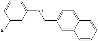 3-bromo-N-(naphthalen-2-ylmethyl)aniline Struktur