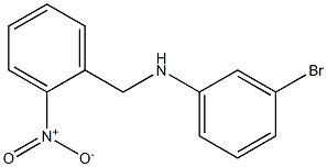 3-bromo-N-[(2-nitrophenyl)methyl]aniline Struktur