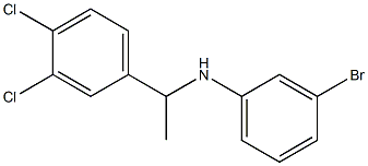 3-bromo-N-[1-(3,4-dichlorophenyl)ethyl]aniline Struktur