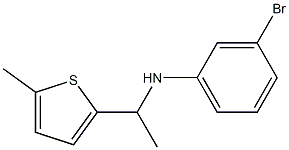 3-bromo-N-[1-(5-methylthiophen-2-yl)ethyl]aniline Struktur