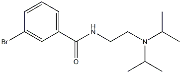 3-bromo-N-[2-(diisopropylamino)ethyl]benzamide Struktur