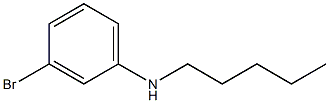 3-bromo-N-pentylaniline Struktur