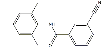 3-cyano-N-mesitylbenzamide Struktur