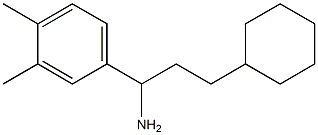 3-cyclohexyl-1-(3,4-dimethylphenyl)propan-1-amine Struktur